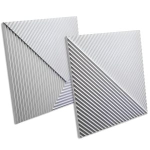 SET 2 molds 3D panel Mold for gypsum, plaster or concrete tile for decorative wall panels, 3D mold for plaster decorative wall panels Fields