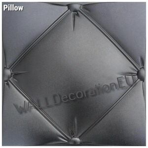 Plastic mold for wall 3D panel for plaster (gypsum) or concrete - tile for decorative wall diy plaster panels &quot;Pillow&quot;
