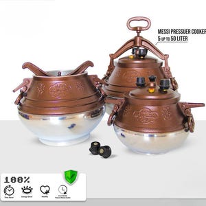 Tradition Afghan Cauldron - Pressure Cooker (campfire cauldron, campfire kazan for Outdoor or Home cooking) safe cooking pot