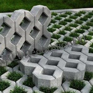 Eco parking - Plastic Mold for Making Concrete Paving Slabs and Garden Stepping Stones
