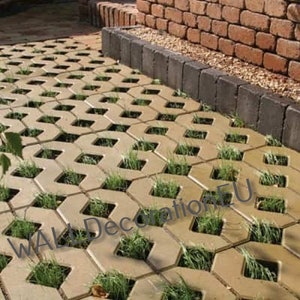 Eco parking - Plastic Mold for Making Concrete Paving Slabs and Garden Stepping Stones