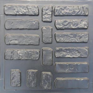 Molds for Wall Decor, Artificial Stones moulds and Tiles for plaster, concrete,gypsum DIY (ABS plastic mold for decorative stone) Country