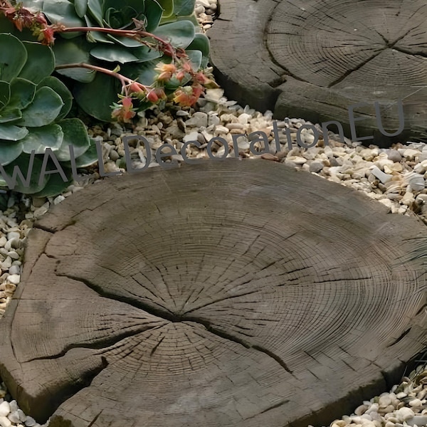 Taglia un albero SET di stampi in plastica – Stampo per lastre di pavimentazione in cemento per vialetti e camminamenti da giardino