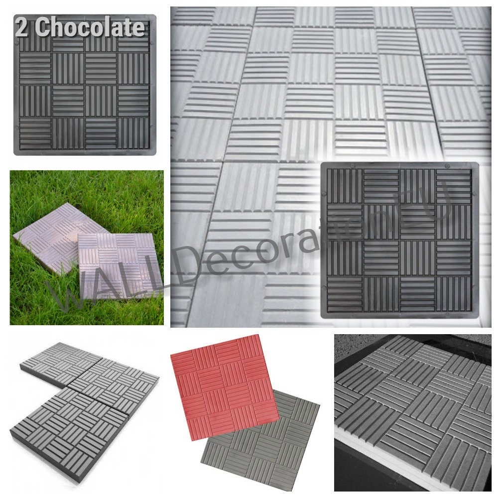 Plastic Mold for Making Concrete Paving Slabs and Garden Stepping ...