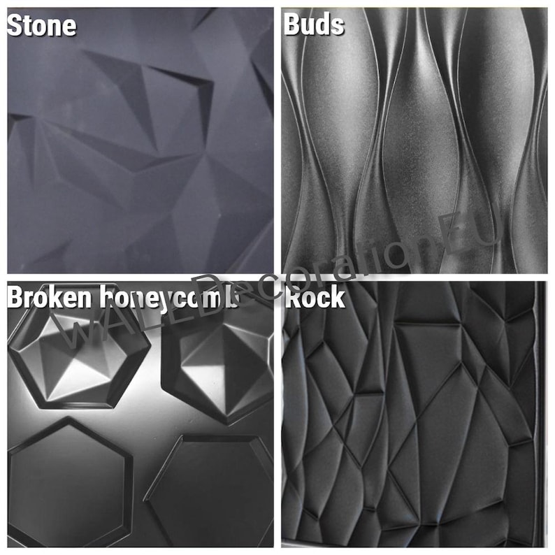 Plastic Mold for Wall 3D Panel for Plaster gypsum or Concrete Tile for