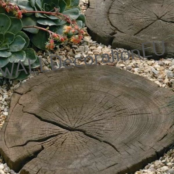 Cut a tree SET - plastic mold for concrete paving slabs, Stone pattern,Concrete garden stepping stone, Path Yard, garden walkway