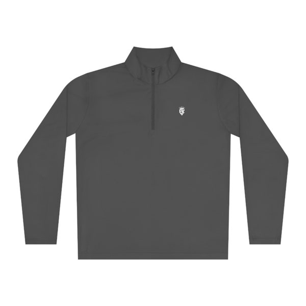 Men's Dry-Fit Active Quarter Zip Long Sleeve Athletic Performance Pullover - Premium Quality Quarter Zip Pullovers