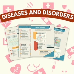 31 Pages Disease and Disorders Study Notes , Doctor Lecture , Nurse in the Making , Medicine , Practitioner , Med College Student