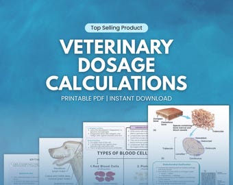 Guide för veterinär doseringsberäkning | Veterinärstudenter | Djursjuksköterska | Husdjursläkare | PDF direktnedladdning | Doseringsformel | Medicin
