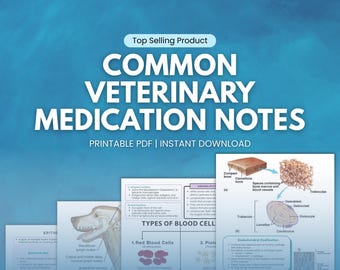 Common Veterinary Medication Notes, Veterinary Med Lessons, Study Guide Vet Tech, College Veterinarian Students, Animal Care, Vets Reviewer