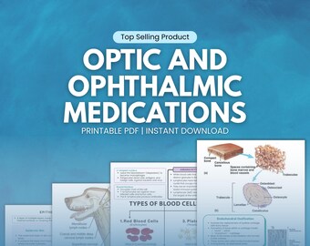 Appunti di studio sui farmaci ottici e oftalmici / Farmacologia veterinaria / Medico veterinario / Facoltà di medicina veterinaria / Studenti veterinari / Animali domestici