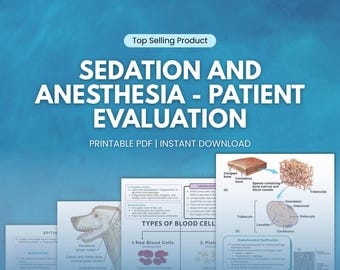 Sedation And Anesthesia - Patient Evaluation Study Notes | Veterinary Pharmacology | Animal Doctor | Vet Medical School | Veterinarian