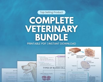 Paquete veterinario completo/Clases de medicina veterinaria/Clínica veterinaria/Estudiantes universitarios de veterinaria/Cuidado de animales/Revisor veterinario/Todos los artículos