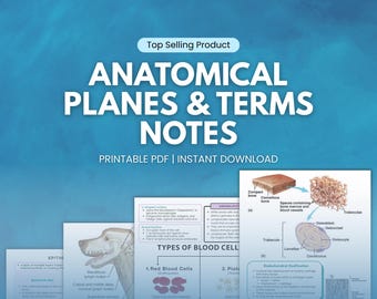 Anatomiska plan och termer, anteckningar om veterinärmedicin, studieguide för veterinärtekniker, veterinärstudenter, djurvård, veterinärrecensent