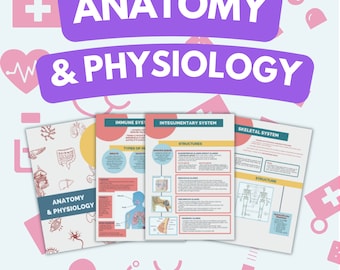 100+ Pages Anatomy and Physiology Study Notes , Doctor Lecture , Nurse in the Making , Medicine , Practitioner , Med College Student