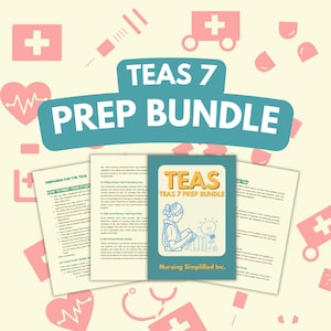 Prep Bundle - TEAS Exam 7 | Nursing School | Study Guide Posters | Study Notes | TEAS 7 Guide | TEAS Review