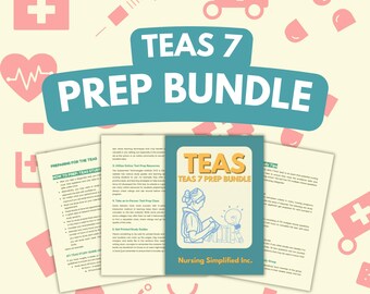 Prep Bundle - TEAS Exam 7 | Nursing School | Study Guide Posters | Study Notes | TEAS 7 Guide | TEAS Review