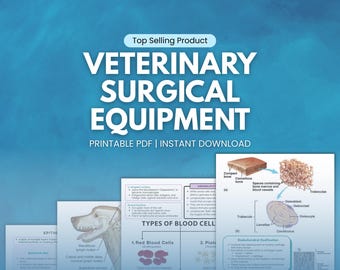 Veterinary Surgical Equipment Notes , Veterinary Med Lessons, Domestic Animal Physician, College Veterinarian Students, Vets Reviewer