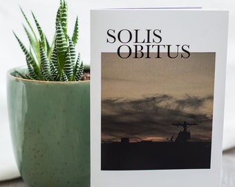 Solis Obitus - Poetry & Photography Zine (MAY 2020) - A Zine on Mental Health