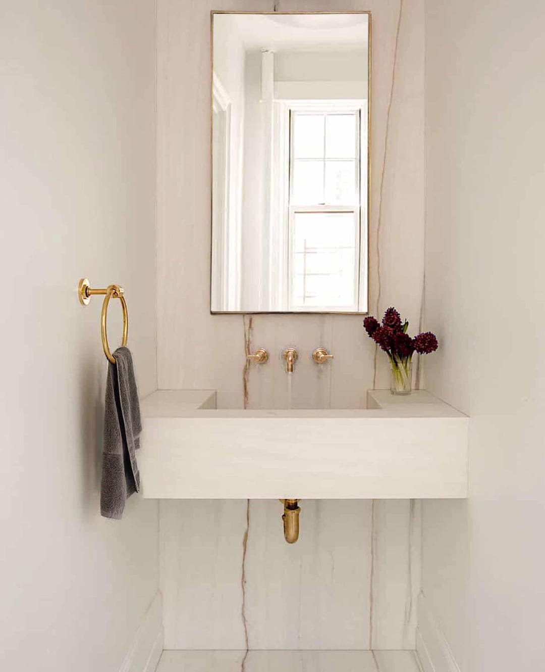 Brass Bathroom Wall Mirror - Rectangular Mirror - Etsy