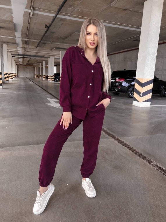 Cord suit womens hot sale