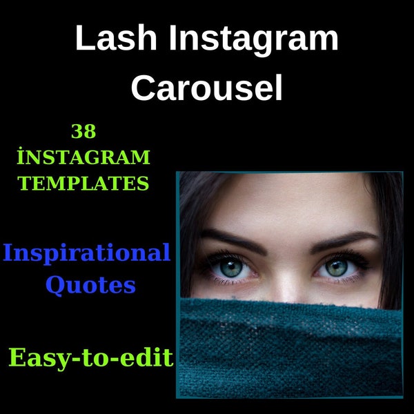 Lash Instagram Carousel,lashCAROUSELS.pdf,Easy-to-use templates,Customizable to match your brand colors and fonts.for Beauty and Lash Salons