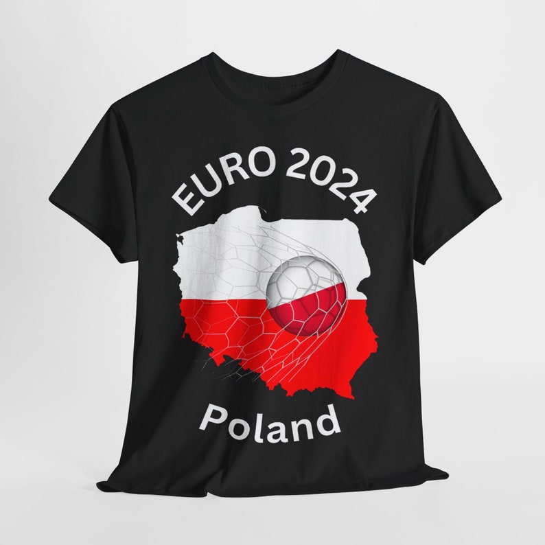 Unisex Heavy Cotton Tee-T-Shirt Frauen Männer Polenfässische Meister 2024 polnische Fußball-Mannschaft Bild 5