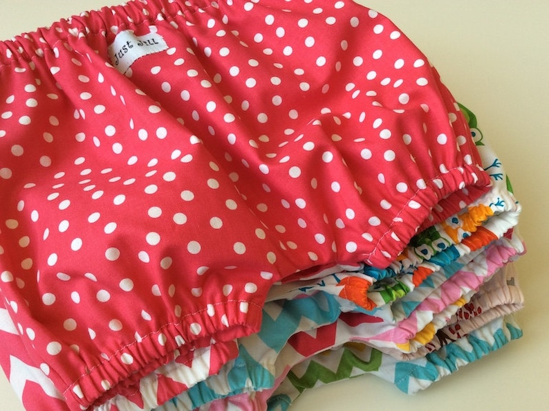 Baby Shorts Sizes 3 months Unisex Baby Bloomers -Tossed Triangles Aqua or Lime Girl or Boy Baby BLOOMERS BUBBLE SHORTS 2 yrs.