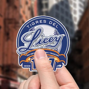 Tigures del Licey Sticker, Sticker de los Tigres del Licey, Sticker del Licey, Calcomanía de Los Tigres del Licey, Calcomanía del Licey