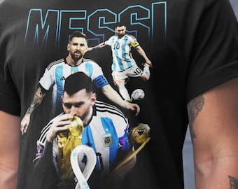 Messi World Cup T-Shirt, Lionel Messi T-Shirt, Legendary Soccer Star Apparel, Argentina T-shirt, Messi GOAT T-Shirt, Camiseta de Messi