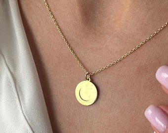 Sky Necklace · 925 Sterling Silver · Moon Jewelry · Gift for Traveller · Jewelry for Night · Gift for Her · Bohemian Moon Jewelry