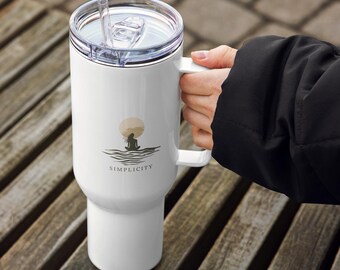 Schlichte Reiseflasche mit Henkel