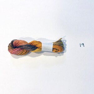 Hand Dyed 18/3 Linen Bookbinding Thread 1 skein 10 yards 19