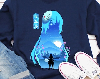 Rimuru Tempest Anime Sweatshirt, Tensei Shitara Slime Datta Ken Manga Sweater, Reincarnated Slime Shuna, Predator Skill, Rimuru Japanese Art