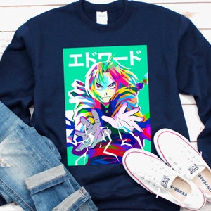 Fullmetal Alchemist Sweatshirt, Edward Elric Anime Sweaters, FMA Manga Sweater, Alchemist Brotherhood, Japanese FMAB, Alphonse Elric Anime