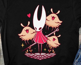 Silksong Shirt, Hornet Hollow Knight Lost Flea Shirt, Hollowknight Tshirt, Indie Game T-Shirt, Silk Song RPG Gaming Gift, Metroidvania Tee