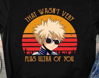 Katsuki Bakugo Anime Shirt, Kacchan One For All Manga Shirt, My Hero Academia Boku no Hero MHA Gift, Japanese BNHA Tee