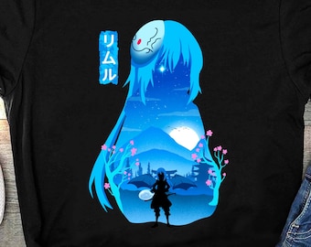 Rimuru Tempest Anime Shirt, Tensei Shitara Slime Datta Ken Manga Shirt, Reincarnated Slime Shuna, Predator Skill, Rimuru Japanese Tee