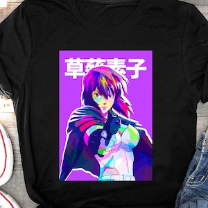 Ghost in the Shell Anime Shirt, Motoko Kusanagi Shirt, Major SAC Manga Stand Alone Complex, Batou, GitS Anime Japanese Gift