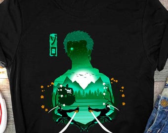 Zoro Haki Straw Hat Shirt, Swordsman Roronoa Zoro Enma Sword One Piece Gear Anime Shirt, Mugiwara, Mihawk, Japanese Pirate King Manga Tee