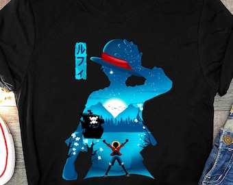 Chemise chapeau de paille Luffy Haki, chemise anime Joy Boy Monkey D Luffy One Piece Gear, Mugiwara, Ace, Shanks, t-shirt manga roi pirate japonais