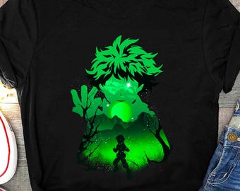 Izuku Midoriya Anime Shirt, Deku One For All Manga Shirt, My Hero Academia Boku no Hero MHA Gift, Japanese BNHA Tee