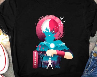 Shoto Todoroki Anime Shirt, Shouto One For All Manga Shirt, My Hero Academia Boku no Hero MHA Gift, Japanese BNHA Tee