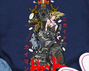 Noi Dorohedoro Anime Sweatshirt, Dai Dark Doro He Doro Monster Manga Sweatshirts, Nikaido Sweater, Kaiman, Ebisu, I Heart Hole Gift Clothes