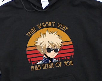 Katsuki Bakugo Anime Hoodie, Kacchan One For All Manga Hoodies, My Hero Academia Boku no Hero MHA Gift, Japanese BNHA Hoodie