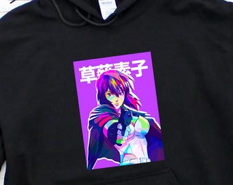 Ghost in the Shell Anime Hoodie, Motoko Kusanagi Hoodies, Major SAC Manga Stand Alone Complex, Batou, GitS Anime Japanese Gift