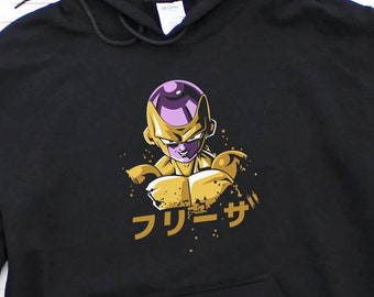 Frieza DBZ Hoodie, Dragonball Mecha Frieza Hoodies, Goku Frieza Golden Form Anime Hoodie, Vegeta, Krillin, Japanese Frieza Manga Hoodies