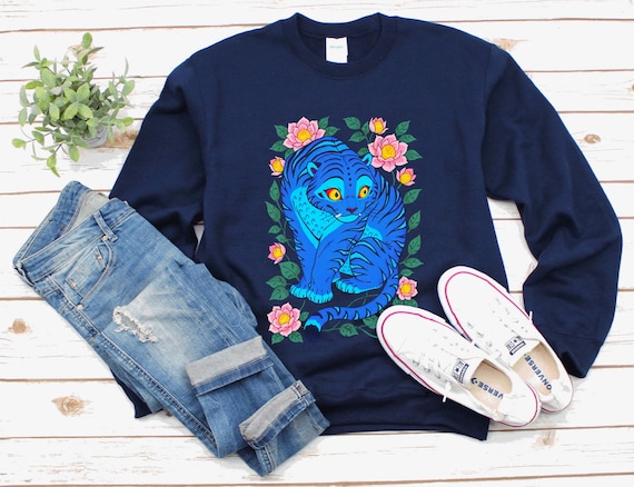 Kpop Demon Hunters Sweatshirt, Tiger Derpy Sweater, K Pop Huntrix Cat Demon Hunter Gift, Tiger and Bird Sweatshirts, Sussie Magpie Rumi KPDH