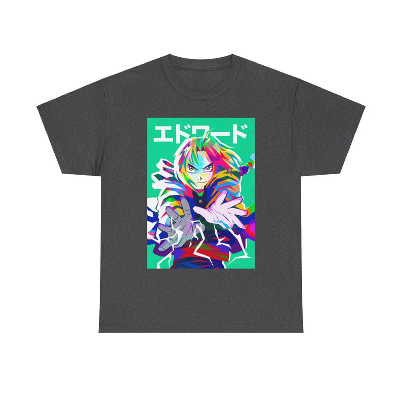 Fullmetal Alchemist Shirt, Edward Elric Anime Shirt, FMA Manga Shirt, Alchemist Brotherhood, Japanese FMAB, Alphonse Elric Anime Tee Dark Heather
