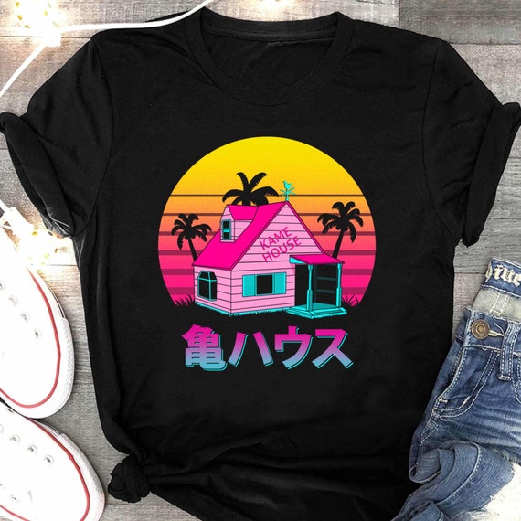 Kame House DBZ Anime Shirt, Master Roshi Dragon Ball Manga Shirt, Krillin, Japanese Goku Tee
